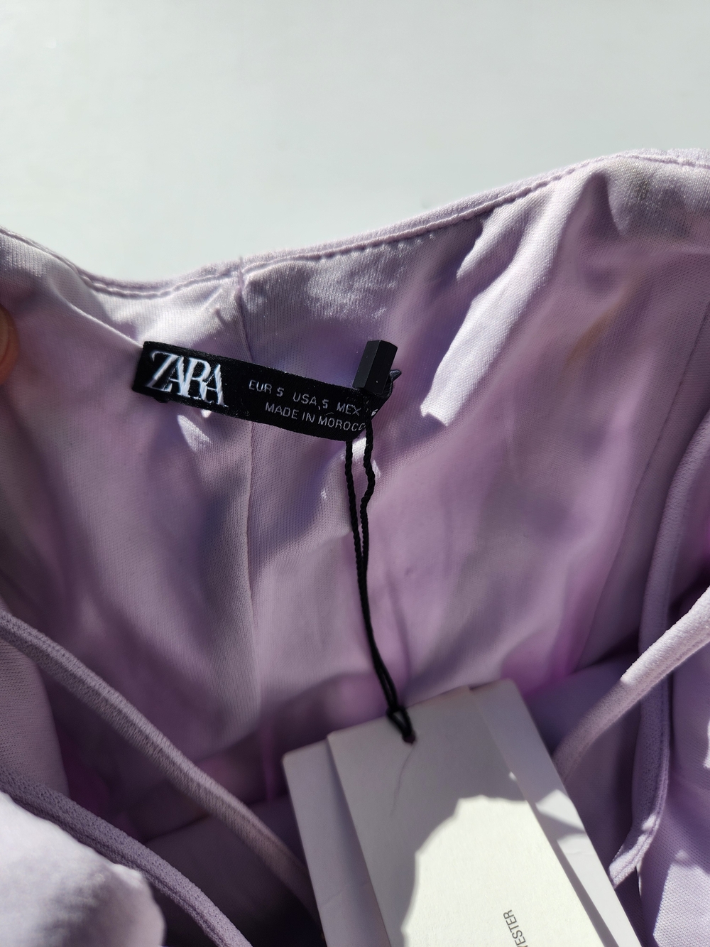 Zara Lilac Corset Bodycon Mini Dress Size S NWT 2993/332/655 - Picture 8 of 13
